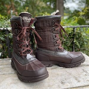 Marc Ecko brown leather Winter Boots Womens 8